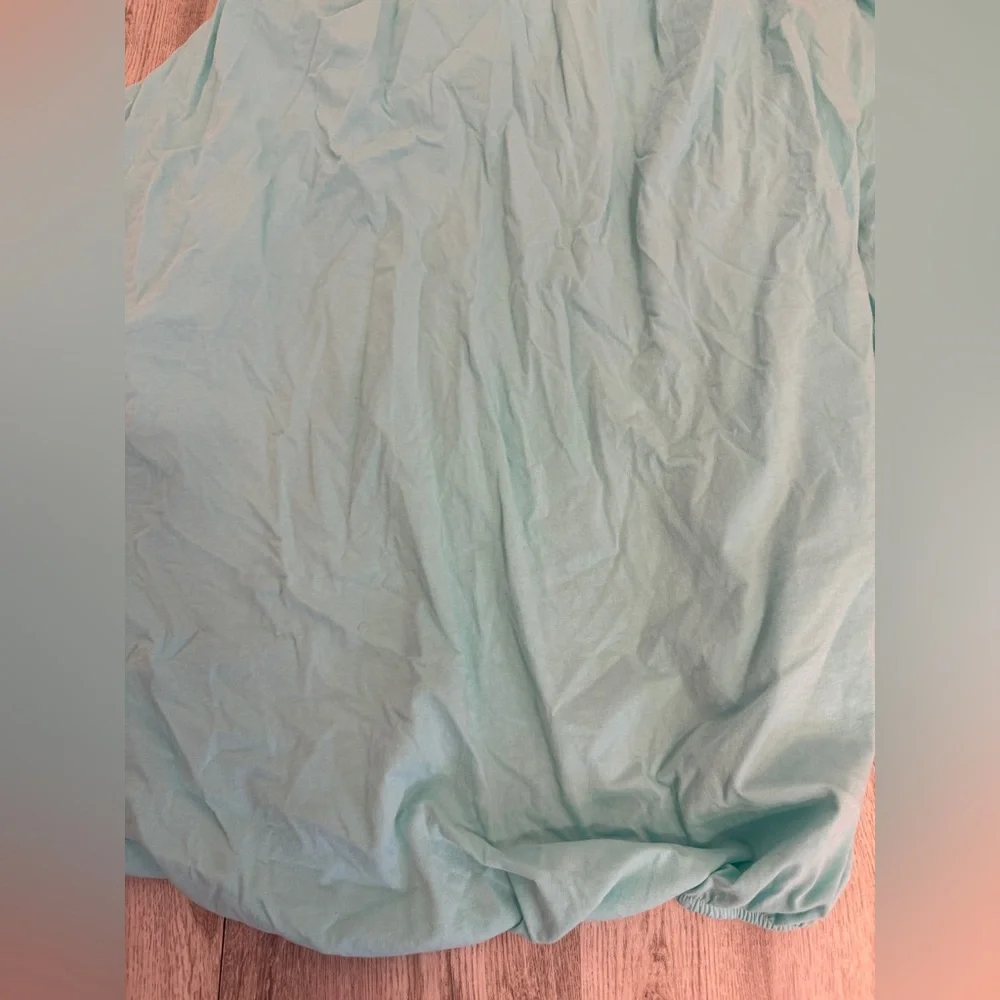 Teal Blue BabiesRus Crib Fitted Sheet